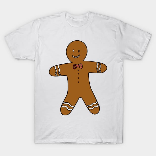 Gingerbread Man T-Shirt by murialbezanson